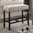 Fabric Counter Height Dining Bench with Nailhead Trim-2133386205