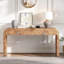 Albright Elegant Console Table With Unique Wood Grain And 2 Drawers-1150711854