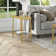 Alexis Glass Top End Table