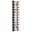 Riveria Wall Mounted Wine Rack for 12 Bottles Black Iron