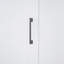 Grand lit escamotable mural avec placard, blanc