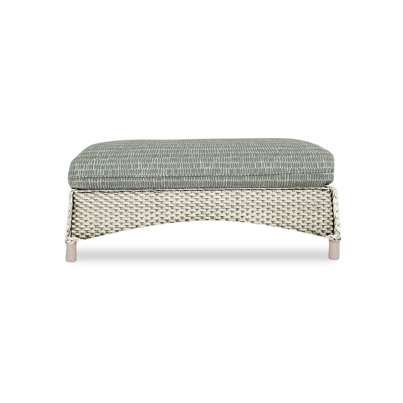 Mandalay Outdoor Ottoman, Demo Skyway, Linen