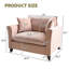 Fauteuil d'appoint simple avec accoudoirs profonds Aldora-1134721157