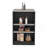 Portree Kitchen Island with 3-Side Shelves-129164579