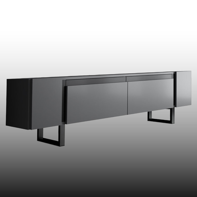 Meuble télé pour téléviseur de 78 po ou moins, Noir / anthracite