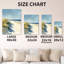 Geib II - Impression d'art mural en métal « Dunes de sable bleu »-49633062