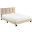 Lit plateforme en tissu d'ameublement en velours brun avec tête de lit ajustable et option-1831586416-1831586419