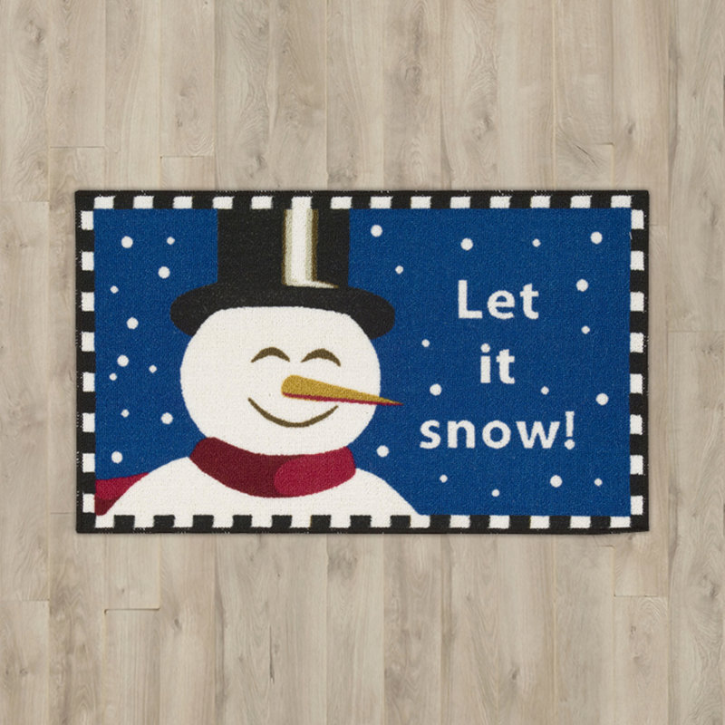 Tapis « let it snow blue area »