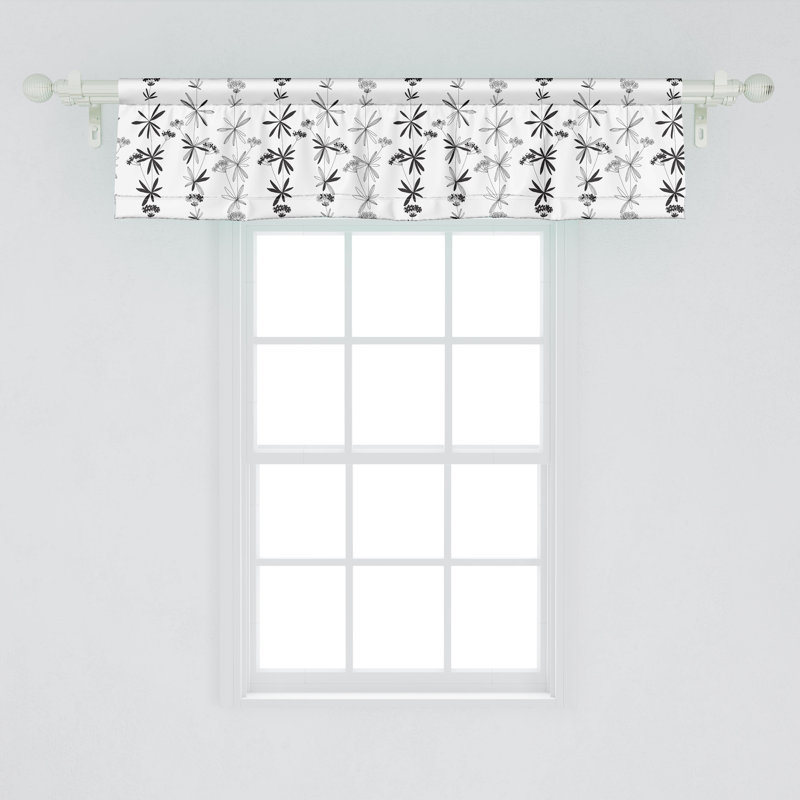 Ensemble de 2 cantonnières florales Ambesonne, L 54 po x L 12 po