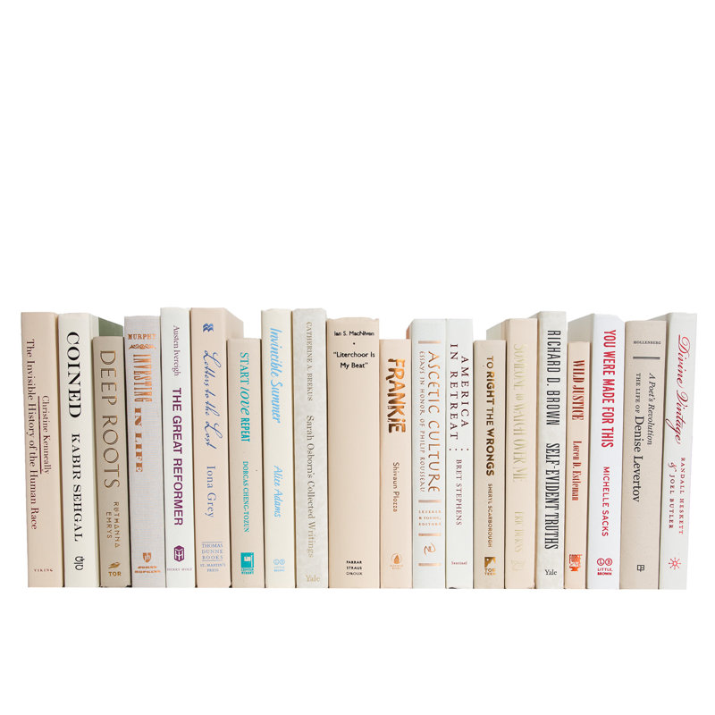 Decorative Books - Beach Books - Beige Books By The Foot