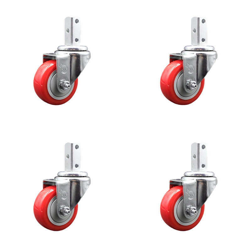 Polyurethane Caster, Red