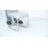 5-Piece Modern Rectangular Tempered Glass Dining Set with Metal Base and Faux Leather Cantilever Chairs-2130442608-2092128785-2096425728