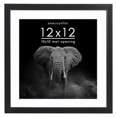 Americanflat Gallery-Style Deep Molding Picture Frame with Mat to Secure Artwork, Prints, and Photos