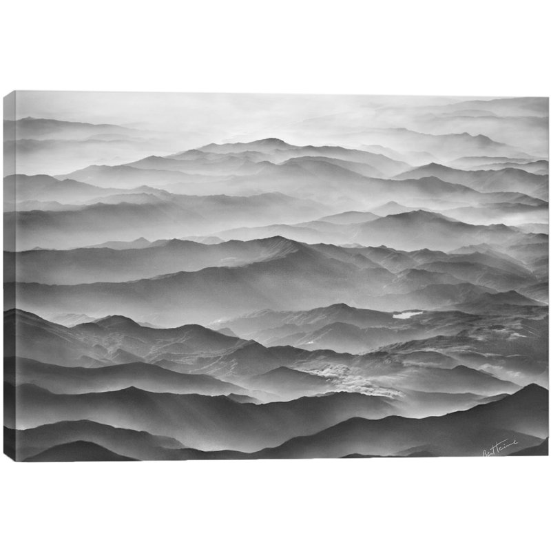 Ocean Mountains Graphic Art Print on Canvas, 40" H x 26" W x 1.5" D