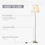 Laga 164cm Gold Traditional Floor Lamp