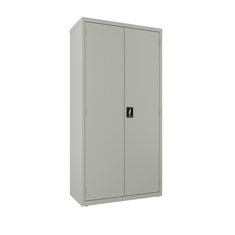 Armoire de rangement H 72 po x l 36 po x P 18 po, Gris clair