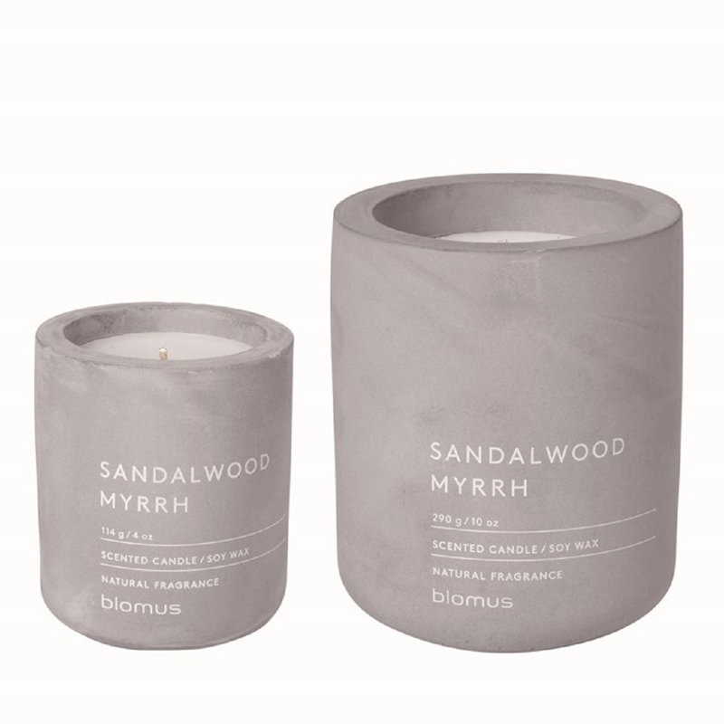 FRAGA Scented Jar Candle Set, Gray
