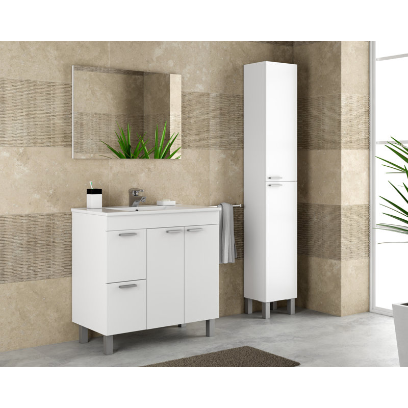 Anashima Linen Cabinet, White