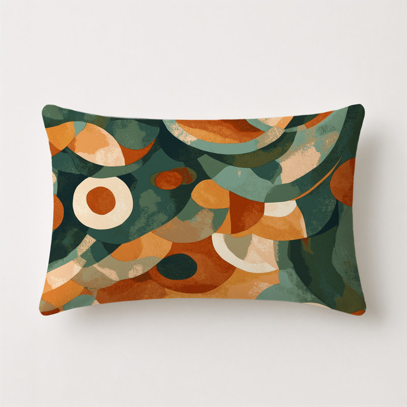 Pebble Paths Indoor And Outdoor Throw Pillow, Rectangle 20"H x 14"W
