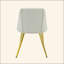 Ensemble de 2 chaises d'appoint en cuir synthétique blanc Gaines