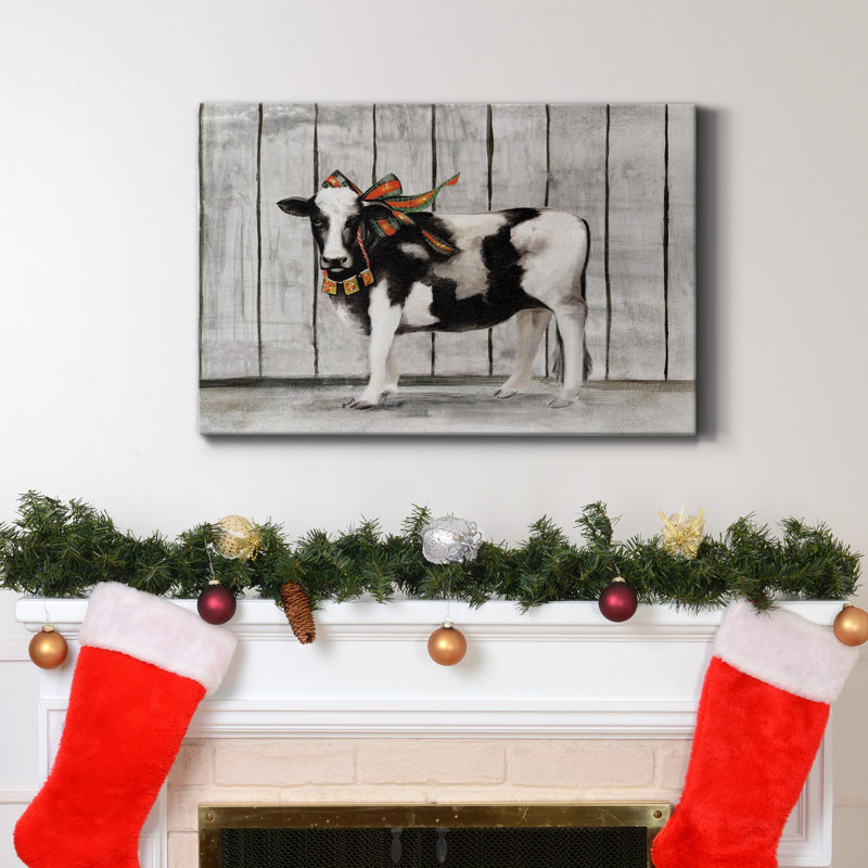 Toile tendue avec châssis Barn Festivities IV - prête à être accrochée, H 48 po x l 32 po x P 1 po