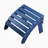 18.7×18.9×13.8 Inch Blue HDPE Foldable Adirondack Style Outdoor Garden Foot Stool