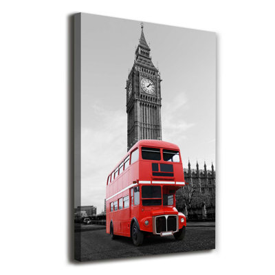 London Bus - Wrapped Canvas Print