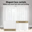 Curtains With Curtains Floral White Polyester-384632961