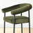 Modern Upholstered Dining Chair with Curved Arms-1564777833