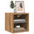vidaXL Bedside Cabinet with LED Lights Storage Side Table Floating Nightstand