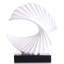 Sculpture abstraite vague de l'océan, décoration moderne de table côtière en résine pour tablettes et tables basses-129176773