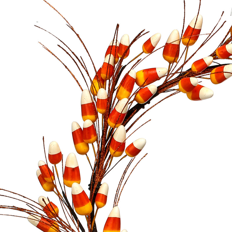 16" Candy Corn Wreath