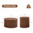 Roman Column Nesting Coffee Tables, 2-Piece Set with Built-in Storage, Walnut Grain Finish-1091432787