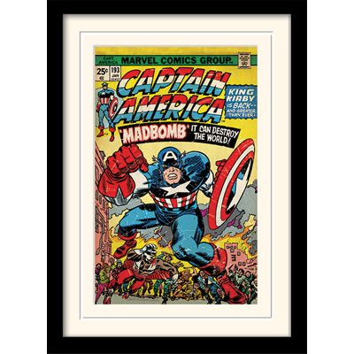 Captain America Madbomb Graphic Art Print