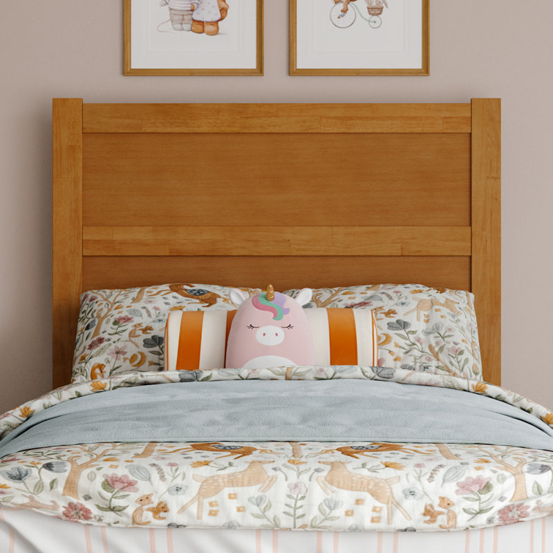 Lit plateforme Aveline, Lit simple, Caramel clair