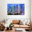 «Miami Downtown Skyline Aérien Wall Art» sur toile-275711141