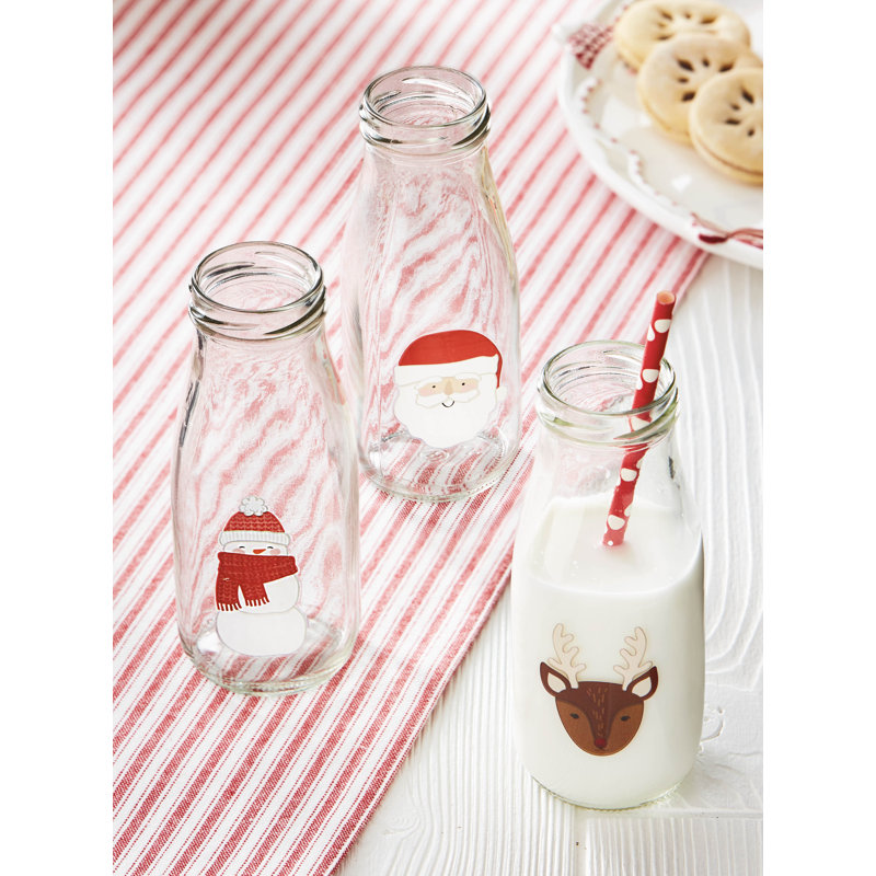  Snowman Milk Bottle