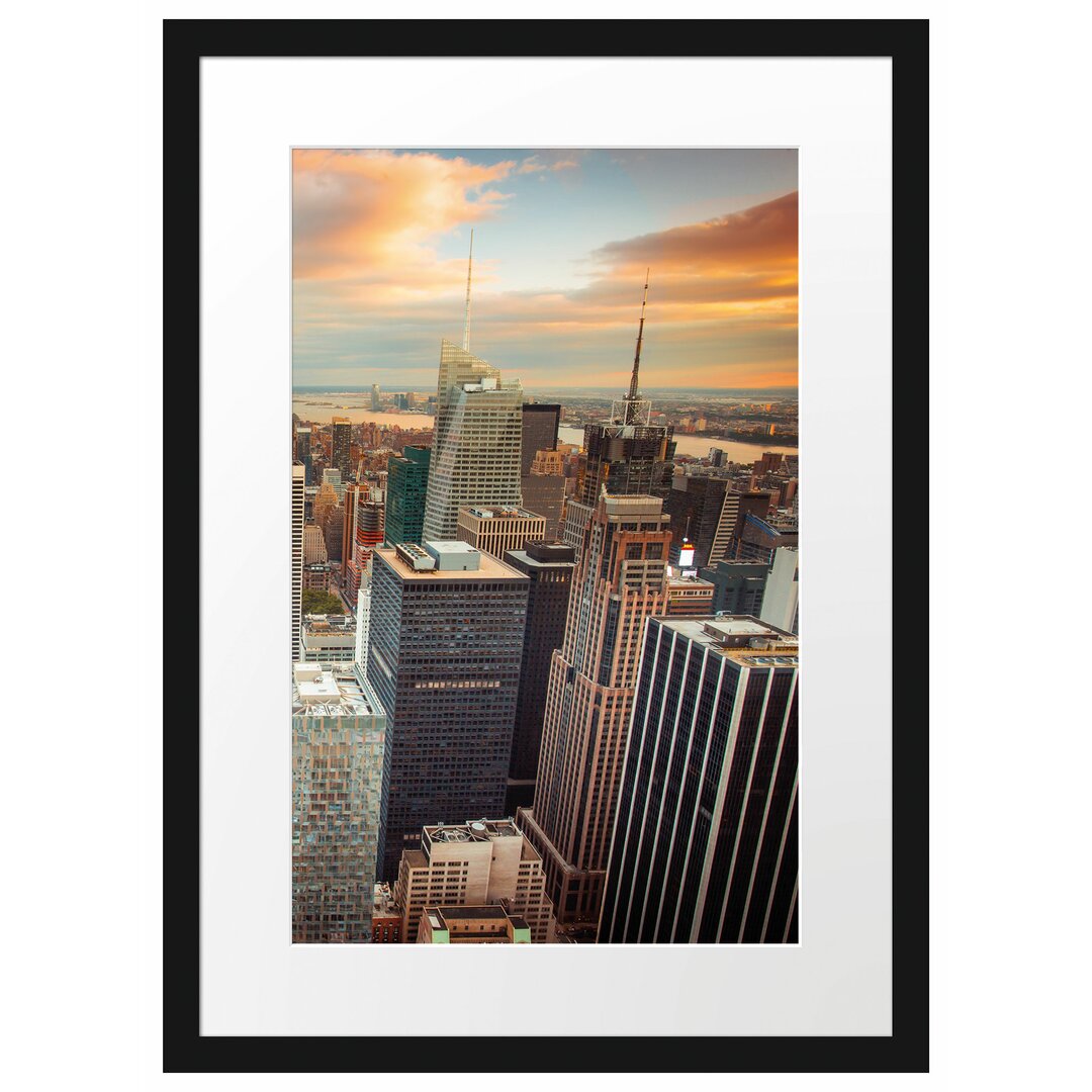 Gerahmtes Poster Skyline von New York