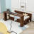 Multifunctional Daybed with Drawers and Desk,Shelves-423747371-423747370