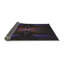 Tapis noir/mauve tissé à la machine-991386145