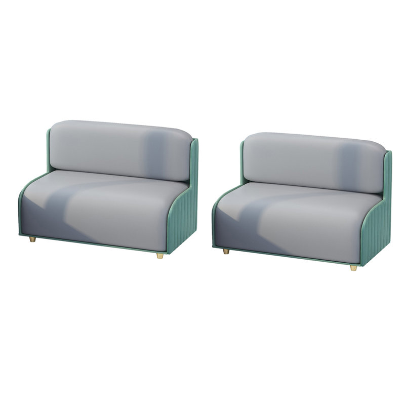Causeuse 47,2 po Light Luxury Cafe, Vert / similicuir gris