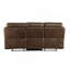Canapé inclinable luxueux en cuir GEL Match avec console fonctionnelle et accoudoirs moelleux