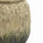 Rustic Brown with Green Bottom 10-Inch Tall Round Terracotta Vase