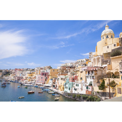 Fishing Village - Wrapped Canvas Print
