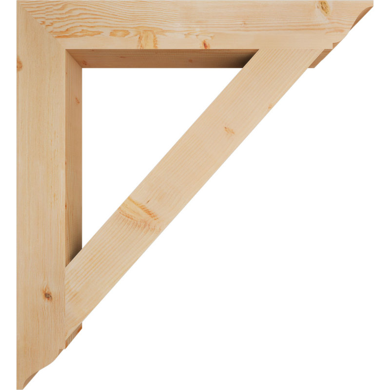 Support lisse, Sapin de Douglas, H 48 po x l 5,5 po x P 44 po