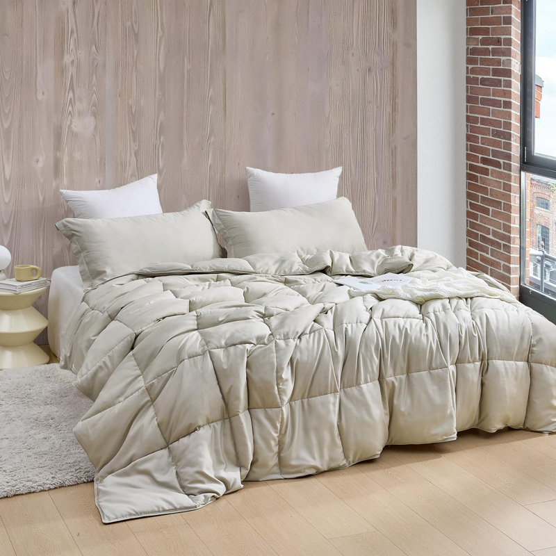 Snorze Cloud  Coma Inducer Comforter Set, Twin Extra Long Comforter + 1 Standard Sham, Brown