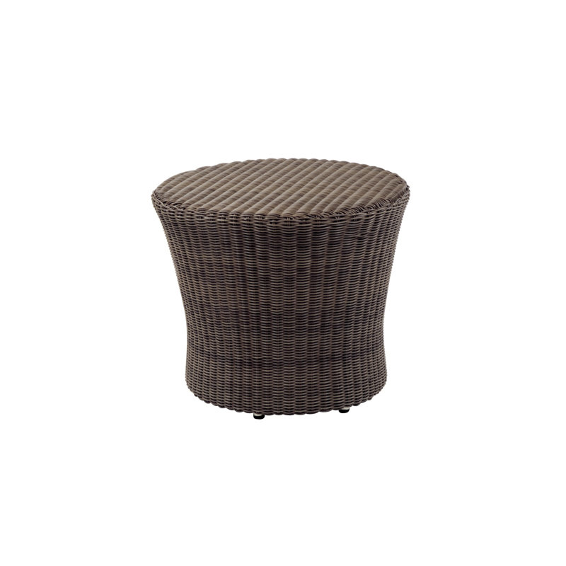 Westport Outdoor Round Side Table, Cobblestone