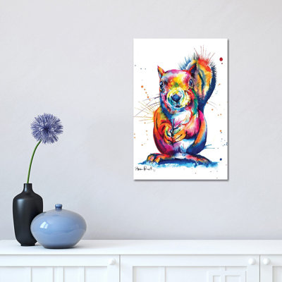 Squirrel by Weekday Best - Wrapped Canvas Print