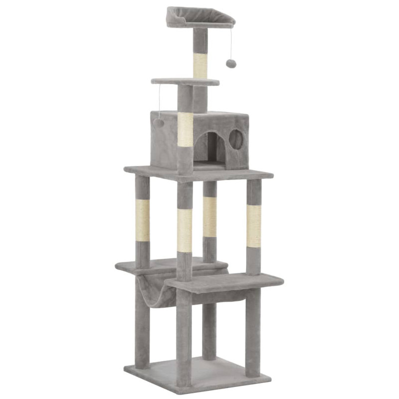 Denzel 165cm H Cat Tree, Grey