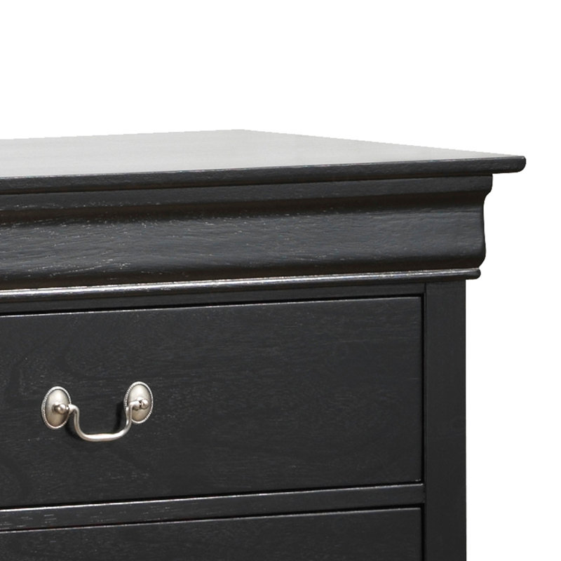Commode Louis Phillipe G3125-D, Noir